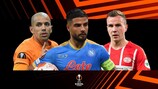 Sofiane Feghouli del Galatasaray, Lorenzo Insigne del Napoli e Mario Götze del PSV