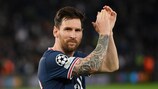 Lionel Messi marcou cinco golos pelo Paris na Champions League em 2021/22