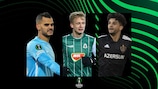 Maccabi Haifas Roi Mashpati,  Jaroslav Zelený von Jablonec und Qarabağs Kady 