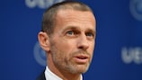 UEFA President Aleksander Čeferin urges protection of football's key values