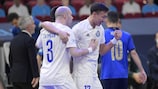 Birzhan Orazov del Kazakistan ha messo a segno una doppietta nella partita di UEFA Futsal EURO 2022 contro l'Italia, costata l'eliminazione agli Azzurri