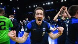 Juhana Jyrkiaeinen freut sich über Finnlands Einzug ins Viertelfinale