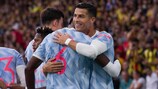 Manchester United striker Cristiano Ronaldo scored against Young Boys for the first time in his career in this season's UEFA Champions League group stage