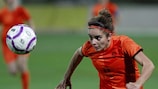 Renée Slegers in action for the Netherlands 