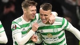 Celtic celebrate a UEFA Europa League group stage goal