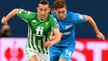 Zenit trail Real Betis 3-2 after the first leg
