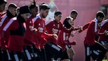 Benfica beim Training vor dem Achtelfinal-Hinspiel