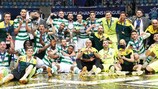 Lo Sporting festeggia la vittoria del trofeo