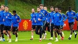 Manchester United in training