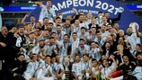 Argentina celebrate Copa America 2021