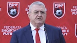 Armand Duka, Präsident des Albanischen Fußballverbands (FSHF).