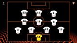 Sevilla's compact 1-4-3-3 formation