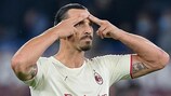Zlatan Ibrahimović célèbre un but en Serie A pour Milan cette saison