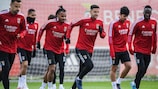 Benfica am Montag beim Training
