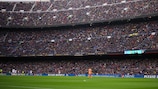 The record crowd at the Camp Nou