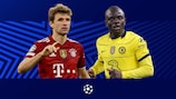 Thomas Müller,  do Bayern e N'Golo Kanté, do Chelsea