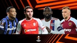 Luis Muriel del Atalanta, Abel Ruiz del Braga, Moussa Dembélé del Lyon y Jarrod Bowen del West Ham