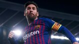  Lionel Messi esulta dopo un gol per il Barcellona ai quarti del 2018/19