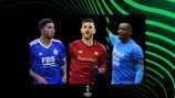 Leicester's Wesley Fofana, Roma's Lorenzo Pellegrini and Marseille's Steve Mandanda