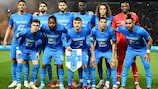 Équipe de Marseille avant son quart de finale de retour à Salonique