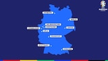 Die Gastgeberstädte der EURO 2024 in Deutschland