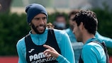 Villarreals Étienne Capoue und Dani Parejo im Training am Dienstag