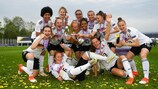 A Alemanha festeja o triunfo no EURO Sub-17 Feminino