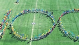Символическая сотня в Плунге в честь столетия литовского футбола