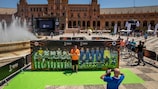 The Plaza de España is hosting the Europa League Fan Festival
