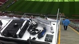 The audio-descriptive commentator has a special skillset to bring the game to life for blind and partially sighted fans