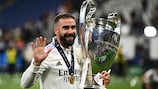 Dani Carvajal won his fifth Champions League title with victory over Liverpool