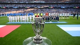 LONDON, ENGLAND - JUNE 01: A detailed view of the Finalissima trophy prior to the 2022 Finalissima match between Italy and Argentina at Wembley Stadium on June 01, 2022 in London, England. (Photo by Michael Regan - UEFA/UEFA via Getty Images)