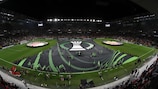 L'Arena nationale de Tirana pendant la cérémonie d'ouverture
