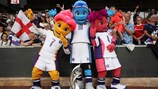 Women's EURO 2022 mascots Ashley, Robyn and Kai 