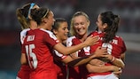 Österreich feiert den 3:0-Sieg gegen Island im Jahr 2017