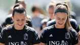 Belgium in training ahead of UEFA Women's EURO 2022