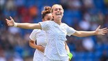 Inès Benyahia apontou o segundo golo da campeã França, que arrancou o EURO Feminino Sub-19 a ganhar