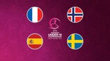 Norway face France and Spain take on Sweden in the 2022 UEFA Women's U19 EURO semi-finals.