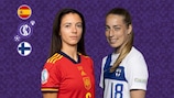 Spaniens Aitana Bonmatí und Linda Sällström aus Finnland