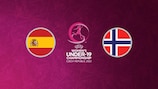 Noruega se enfrentará a España en la final del Europeo femenino sub-19 de 2022 que se celebrará el sábado en Ostrava.