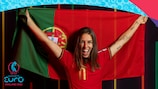 Portugal's Tatiana Pinto poses ahead of Women's EURO 2022