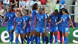 La Francia esulta dopo il quinto gol