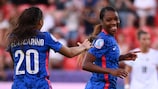 Grace Geyoro (right) led France to victory on Matchday 1
