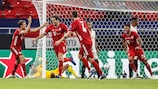 Javi Martínez esulta dopo il gol della vittoria del Bayern contro il Siviglia in Supercoppa UEFA 2020, unico successo di una squadra tedesca contro una spagnola
