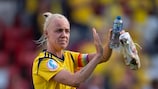 Caroline Seger a marqué deux fois la dernière fois que la Suède a joué contre la Belgique