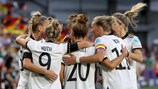 La selección alemana celebrando el 1-0