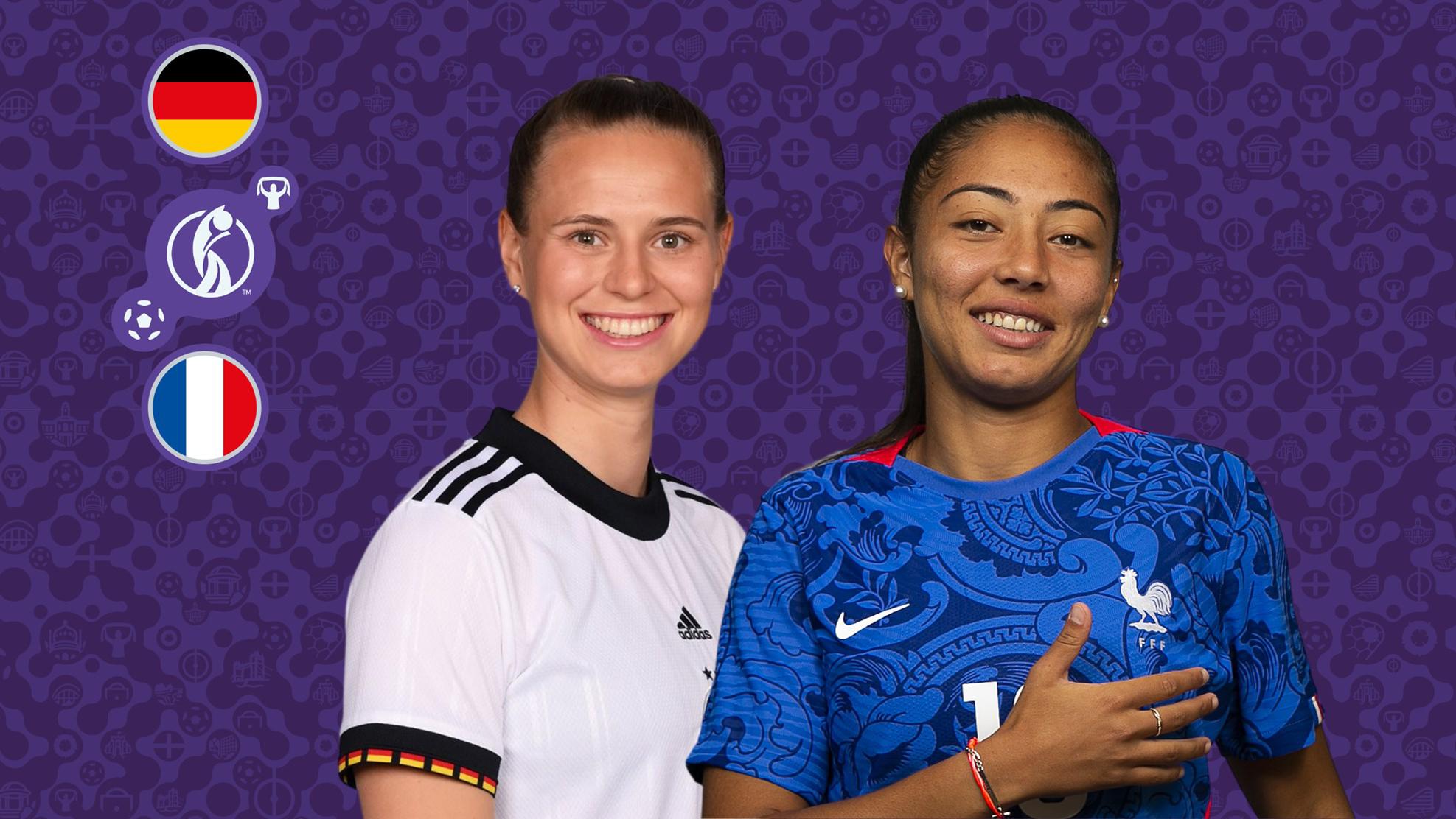Deutschland – Frankreich, Halbfinale der Frauen-EM, Fernsehsender, Aufstellung, Präsentation |  Frauen-Euro
