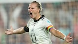 Alexandra Popp of Germany celebrates her goal against Austria