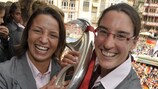 Inka Grings et Birgit Prinz, les deux meilleures buteuses de l'Histoire de la compétition
