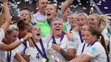 A Inglaterra rejubila com o seu triunfo no UEFA Women's EURO 2022